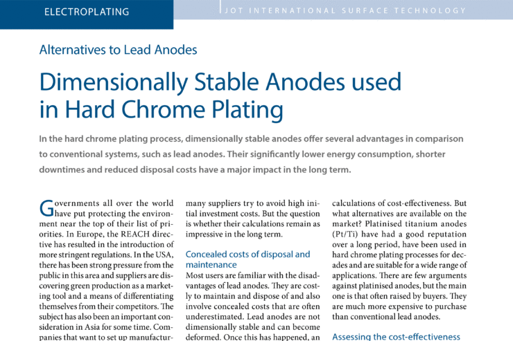 chrome plating process pdf